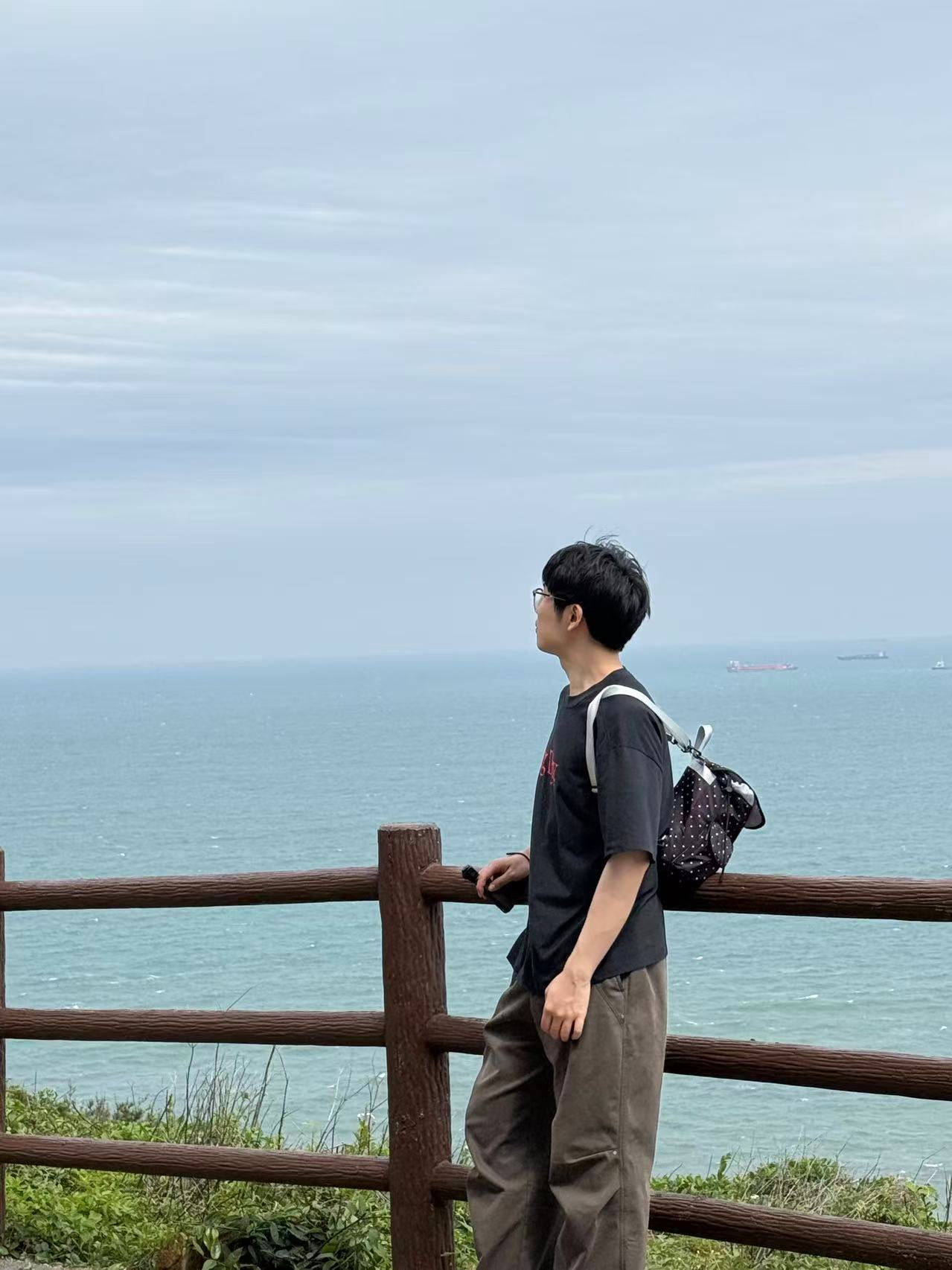任力在海边的个人照片